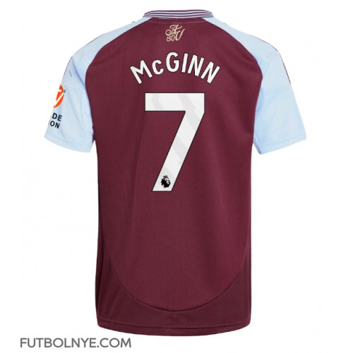 Camiseta Aston Villa John McGinn #7 Primera Equipación 2024-25 manga corta